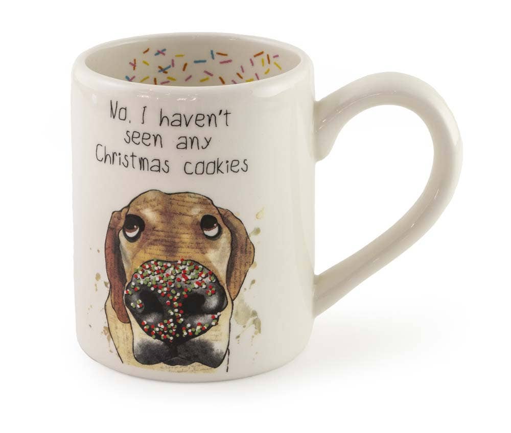 14 oz. Ceramic Mug Havent Seen Any Xmas Dog Christmas