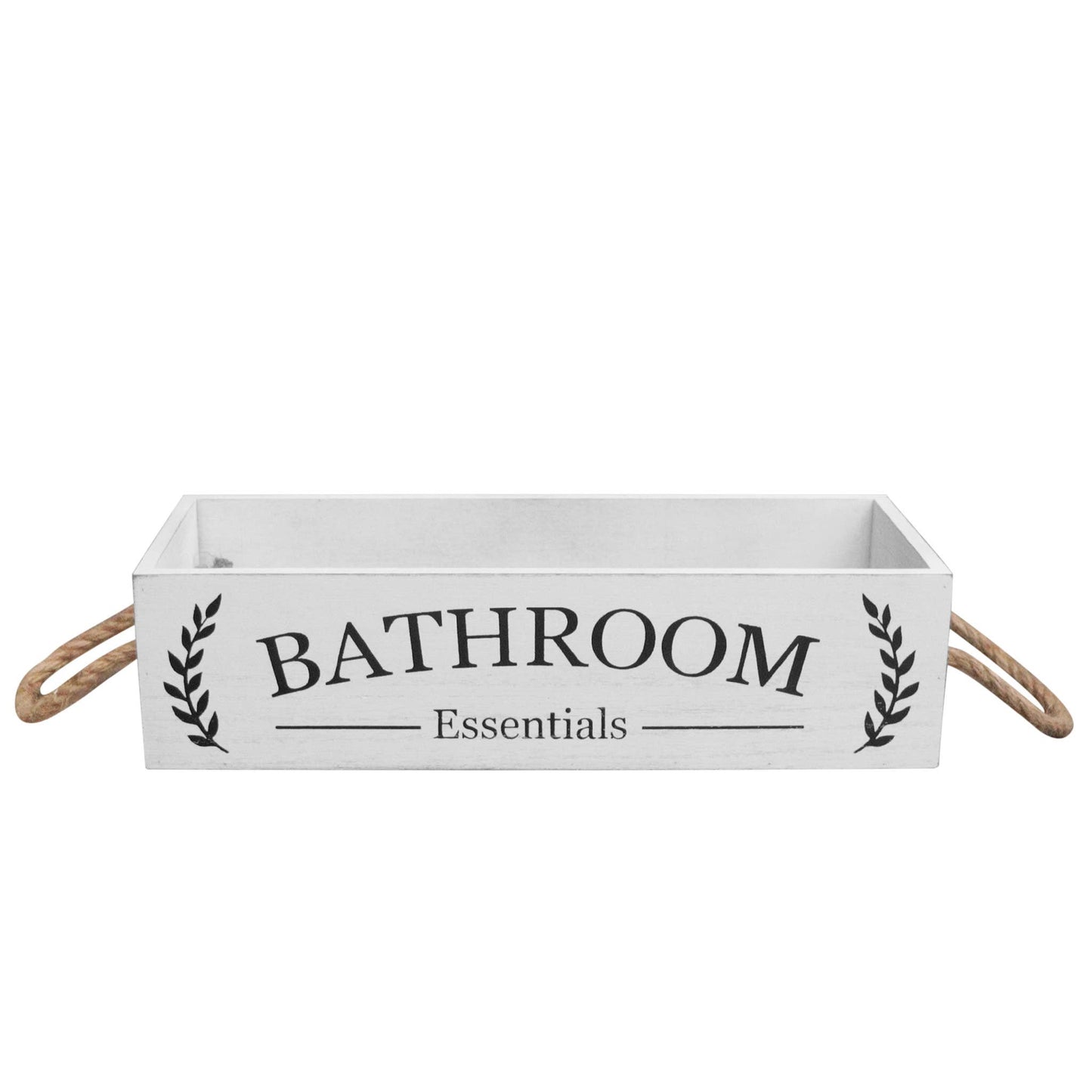 Bathroom Essentials Rustic Wood Storage Box,Farmhouse Style