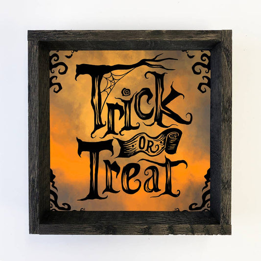 Trick or Treat Spooky - Spooky Halloween Sign