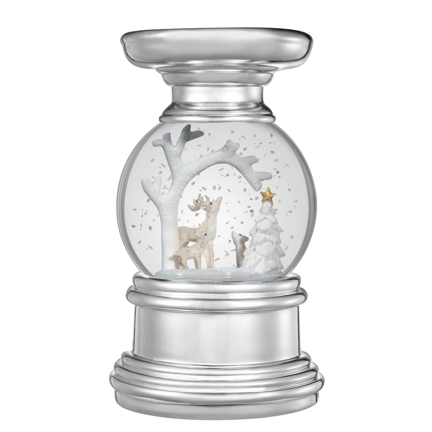 Snowburst™ Christmas Snow Globe Candle Holder - Deer