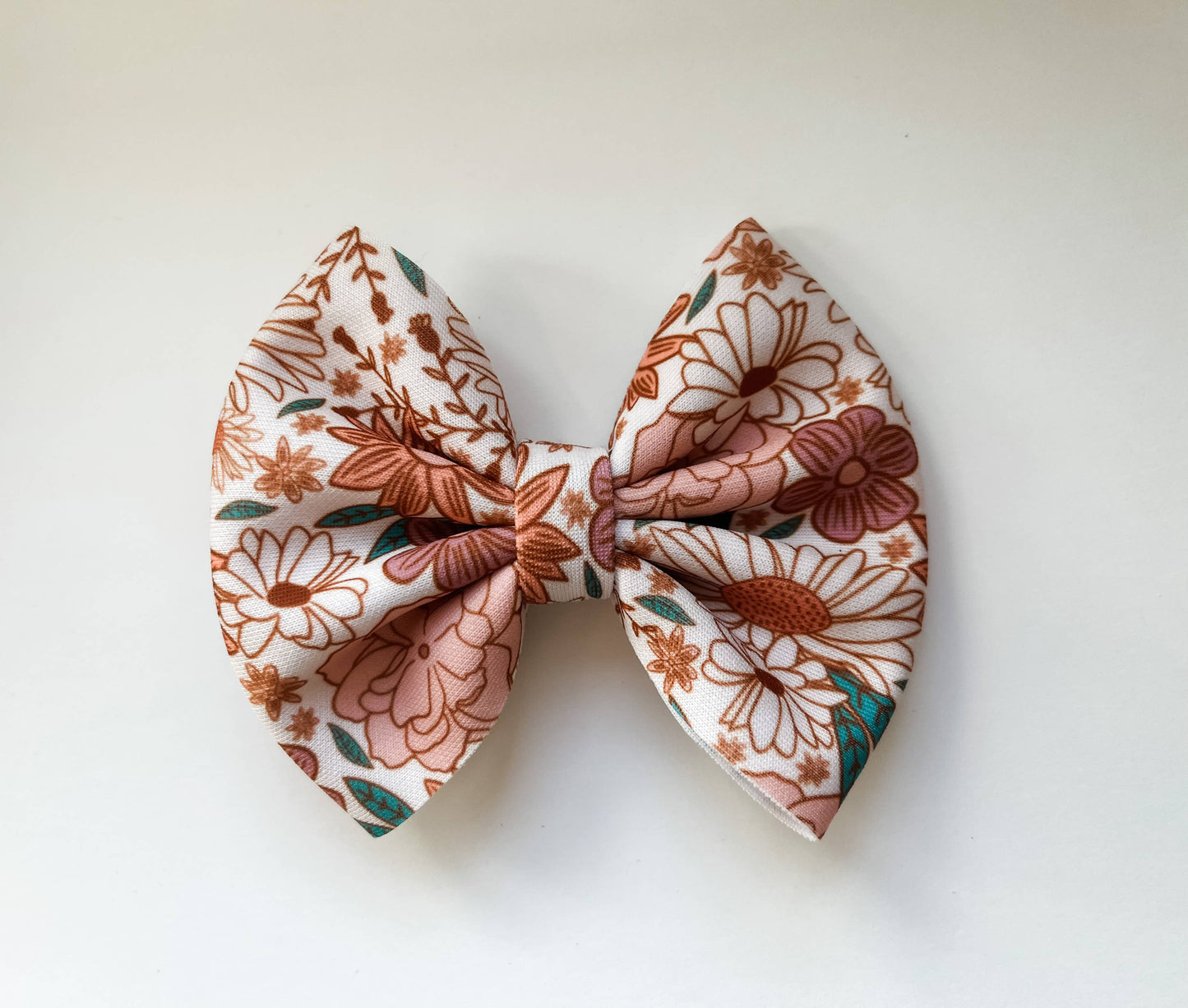 Baby Bow Headband - Muted Floral