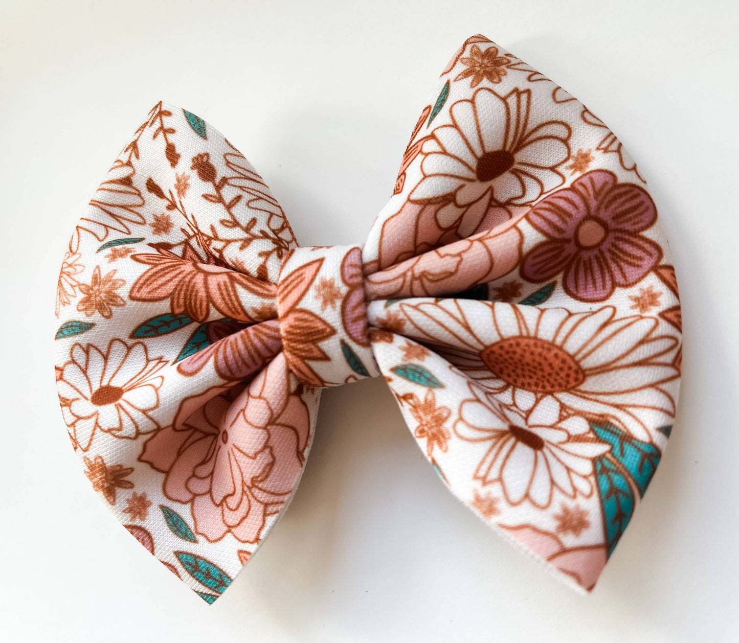 Baby Bow Headband - Muted Floral