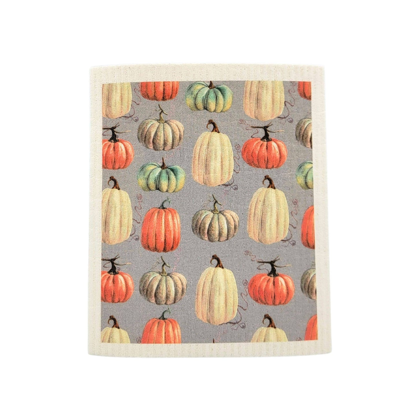 Pumpkin Pattern Swedish Dishcloth - Halloween Decor