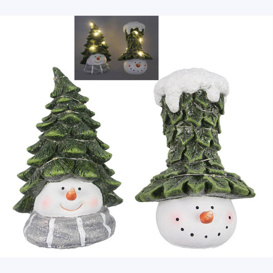 Resin Snowman LED Light Tabletop Christmas Decor