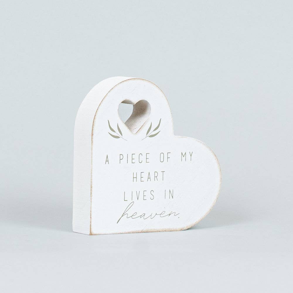 15779 - 4x4x1 chunky wood shape (PIECE HEART) SYMPATHY